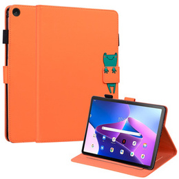 Tok Lenovo Tab M10 Plus 10.6 Gen 3, pánttal, animal, narancssárga
