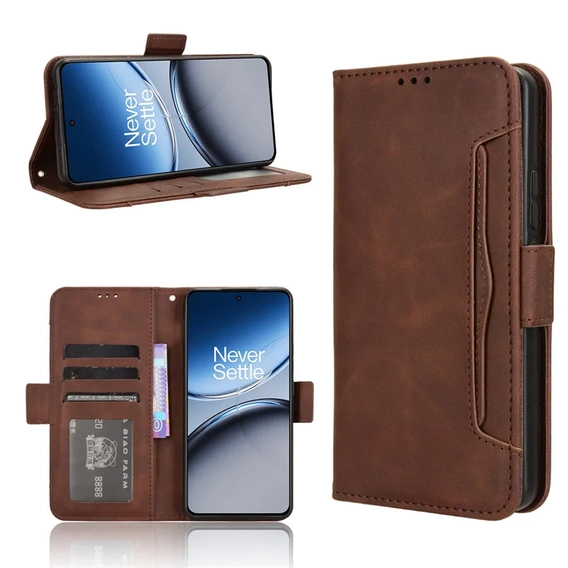 Pattintható tok a OnePlus Nord 4, Card Slot, barna
