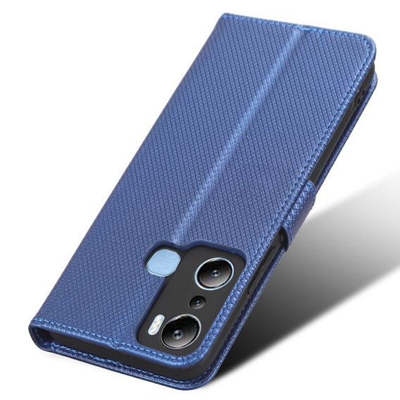 Pattintható tok a Infinix Hot 20i, Wallet Smart Magnet Case, kék