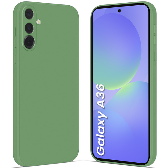 Telefontok a Samsung Galaxy A36 5G, Silicone Lite, zöld