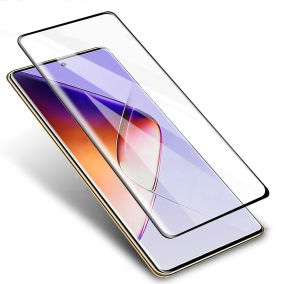 3D edzett üveg Infinix Note 40 Pro Plus készülékhez, fekete keret