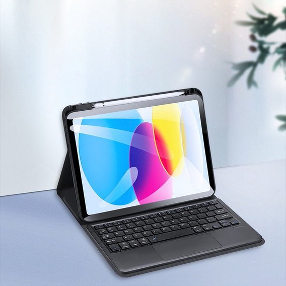 Tok + billentyűzet iPad 10.9 2022 10 Gen, Dux Ducis Magnetic Keyboard, fekete