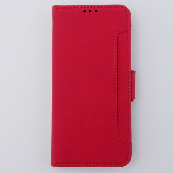 Pattintható tok a Motorola Moto G54 5G, Card Slot, piros