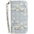Pattintható tok a Motorola Edge 50 Pro 5G, Wallet, Magnolia Flowers szürke