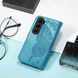 Pattintható tok a Infinix Hot 50 4G, Butterfly, kék
