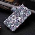 Pattintható tok a Samsung Galaxy A14 4G/5G, Wallet, lila