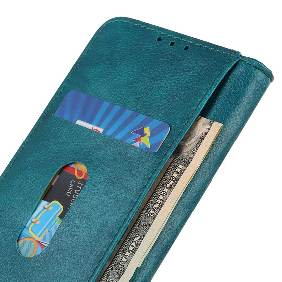 Telefontok a Motorola Moto G24 / G24 Power / G04, Wallet Litchi Leather, kék