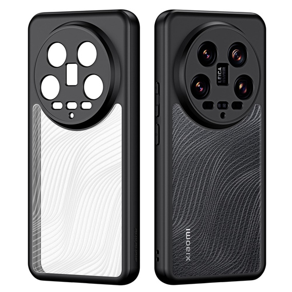 DuxDucis tok Xiaomi 14 Ultra, Aimo case, átlátszó / fekete