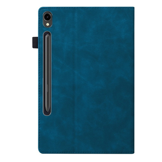 Tok Samsung Galaxy Tab S10 FE+ Plus, Classic, tolltartóval, kék