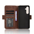 Pattintható tok a Samsung Galaxy S25 FE, Card Slot, barna