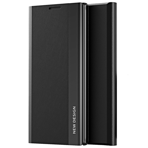 Pattintható tok a Xiaomi Redmi Note 9S/9 Pro/9 Pro Max, Side Magnetic, fekete