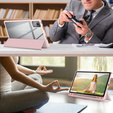 Tok Lenovo Tab K11 Plus, Smartcase Hybrid, tolltartó résszel, rózsaszín