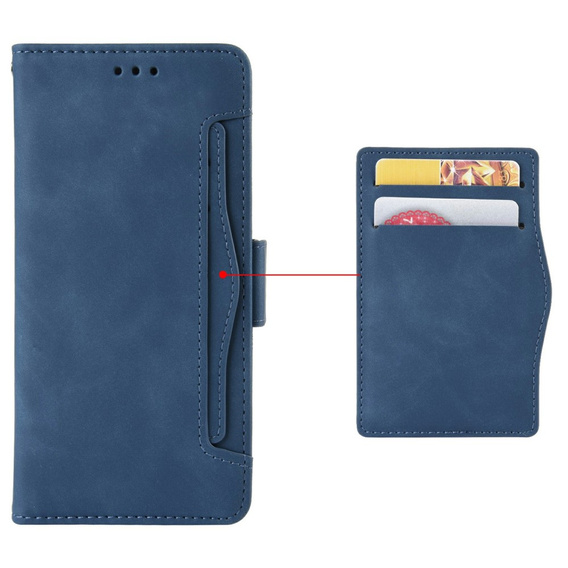Pattintható tok a Vivo Y19s, Card Slot, sötétkék