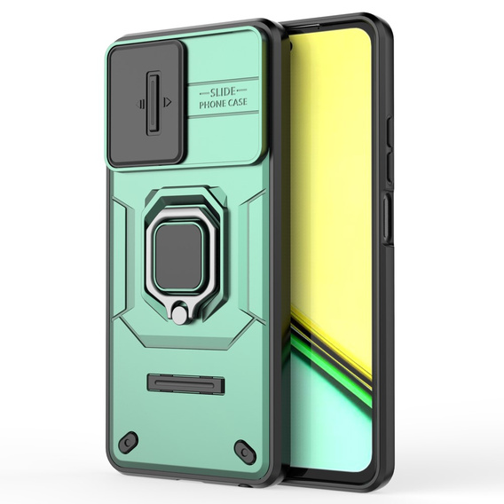 Telefontok a Realme C67 4G, KickStand Camera Lens, zöld