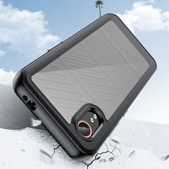 Telefontok a Samsung Galaxy Xcover 7, Fusion Hybrid, átlátszó / fekete