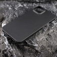 Tok iPhone 14, Aramid Fiber Cover, fekete