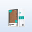 NILLKIN flip tok Samsung Galaxy S25 Ultra, CamShield Qin Pro, bőr, barna