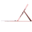Billentyűzet tok iPad 11" 2025 A16 (11 gen.) / iPad 10.9" 2022 (10 gen.), Rotary 360° Leather, rózsaszín rose gold