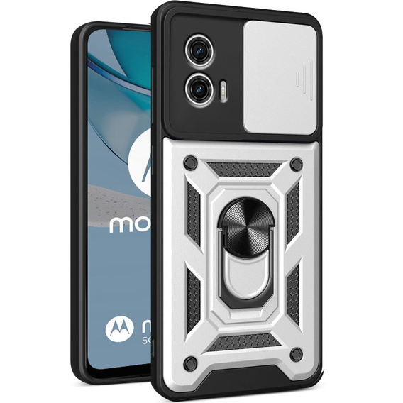 Telefontok a Motorola Moto G53 5G, CamShield Slide, ezüst