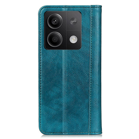 Telefontok a Xiaomi Redmi Note 13 5G, Wallet Litchi Leather, zöld