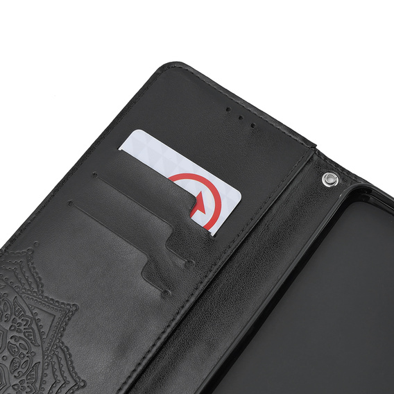 Pattintható tok a Oppo A58 4G, Mandala, fekete