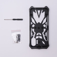 Páncélozott tok Nothing Phone 2, Aluminum Alloy, fekete
