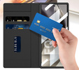 Tárca tok fekete tok patenttal Samsung Galaxy Z Fold 7 5G számára