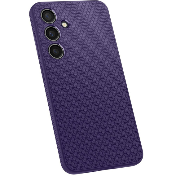 A Spigen tok Samsung Galaxy S24, Liquid Air, lila + 9H edzett üveghez