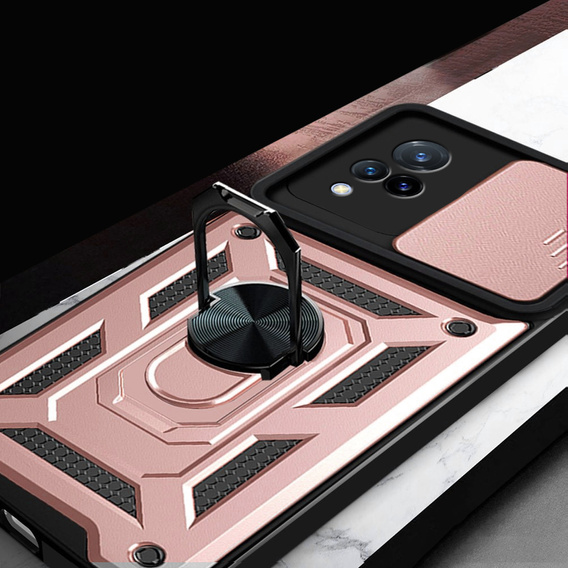 Telefontok a Vivo V21 5G, CamShield Slide, rózsaszín rose gold