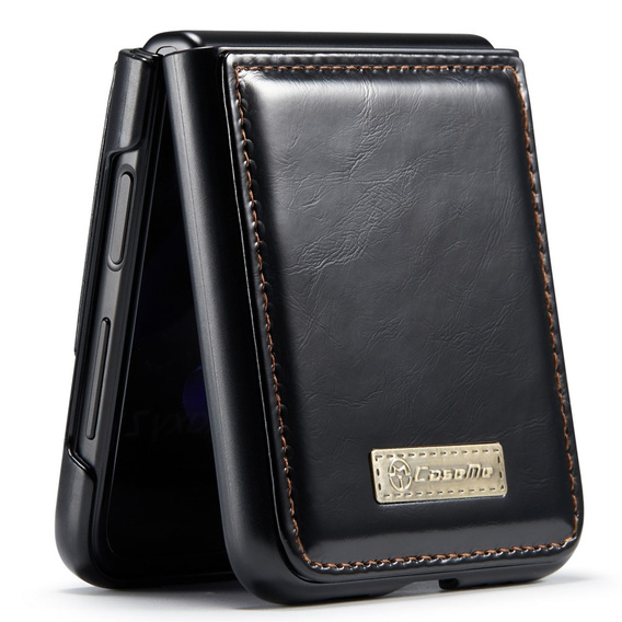 CASEME flip tok Samsung Galaxy Z Flip 3, Waxy Textured, fekete