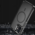Telefontok a iPhone 12/12 Pro, MagForce MagSafe, fekete