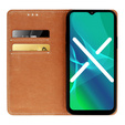 Pattintható tok a Samsung Galaxy A13 4G, Split Leather Wallet, kék