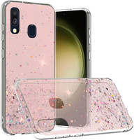 Telefontok a Samsung Galaxy A40, Glittery, rózsaszín