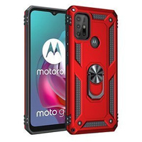 Páncélozott telefontok a Motorola Moto G10/G30, Nox Case Ring, piros