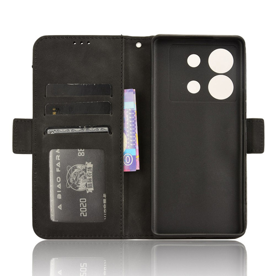 Pattintható tok a Infinix Zero 30 5G, Card Slot, fekete