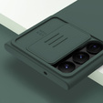 NILLKIN tok Samsung Galaxy S23 Ultra, szilikon CamShield tok MagSafe-hoz, zöld