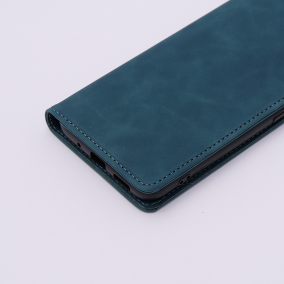 Telefontok a Xiaomi Redmi 12C, ERBORD Vintage, pénztárca patenttal, kék