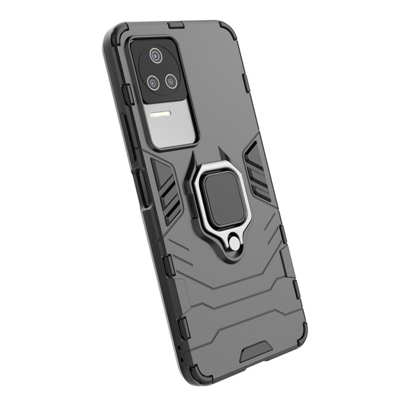 Telefontok a Xiaomi Poco F4 5G, Kickstand Ring, fekete