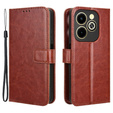 Pattintható tok a Infinix Hot 40i, Crazy Horse Wallet, barna