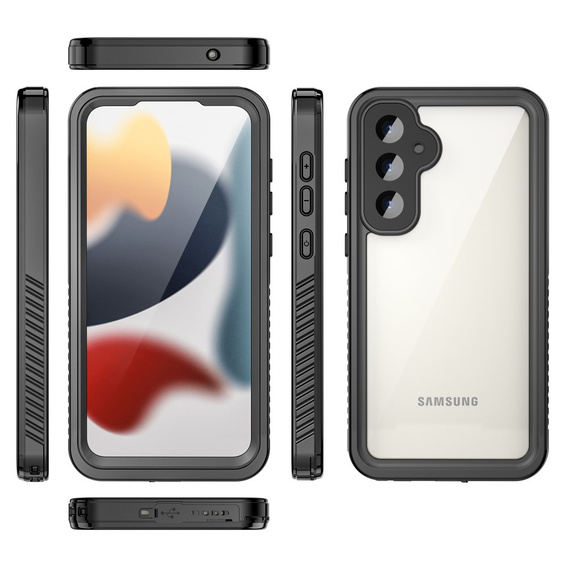IP68 vízálló tok a Samsung Galaxy S23 FE, Redpepper, fekete