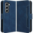Pattintható tok a Infinix Hot 50 Pro+ 4G, Card Slot, sötétkék