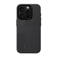 BENKS Kevlar tok iPhone 16 Pro, MagSafe, Carbon Fiber, fekete