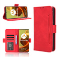 Pattintható tok a Motorola Moto G85, Card Slot, piros