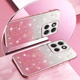 Tok Motorola Moto G86 5G, Glitter Flower, rózsaszín rose gold