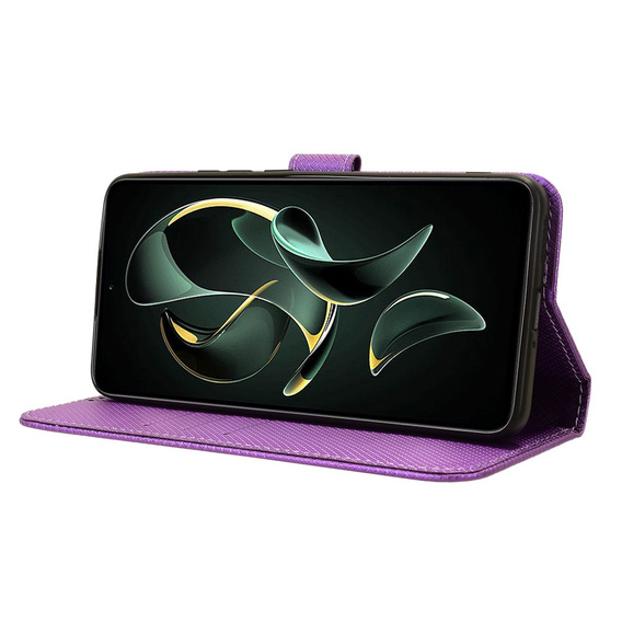 Flip tok Xiaomi 13T / 13T Pro / Redmi K60 Ultra-hez, Smart Magnet, ibolya