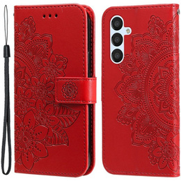 Pattintható tok a Samsung Galaxy A54 5G, Mandala Flower, piros