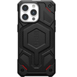 Urban Armor Gear Telefontok a iPhone 15 Pro Max, Monarch Pro Kevlar MagSafe, fekete