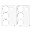2x ERBORD kamera edzett üveg a Realme 12 Pro / 12 Pro+ készülékhez, átlátszó