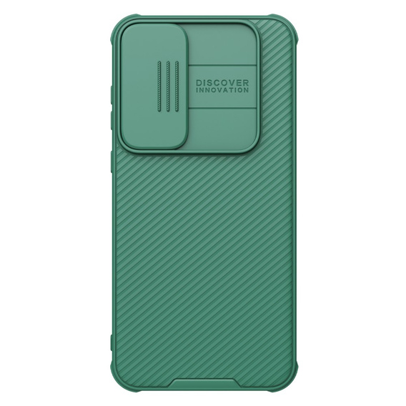 Tok Samsung Galaxy A55 5G, páncélozott Nillkin, CamShield Pro, zöld