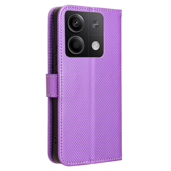 Pattintható tok a Xiaomi Redmi Note 13 5G, Wallet Smart Magnet, lila